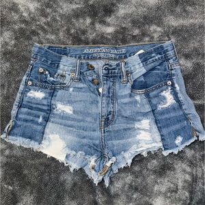 American Eagle Distressed Jean Shorts
